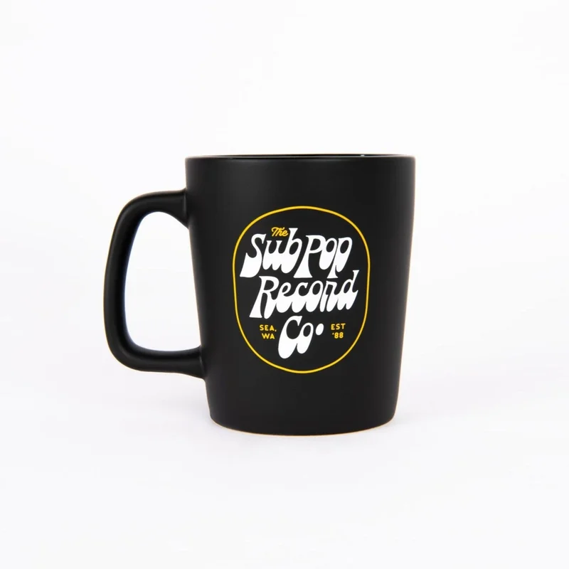Record Co Black w/Gold Mug