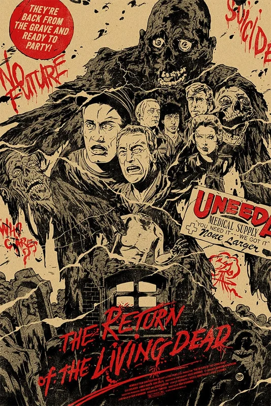 Return Of The Living Dead Screenprinted Poster