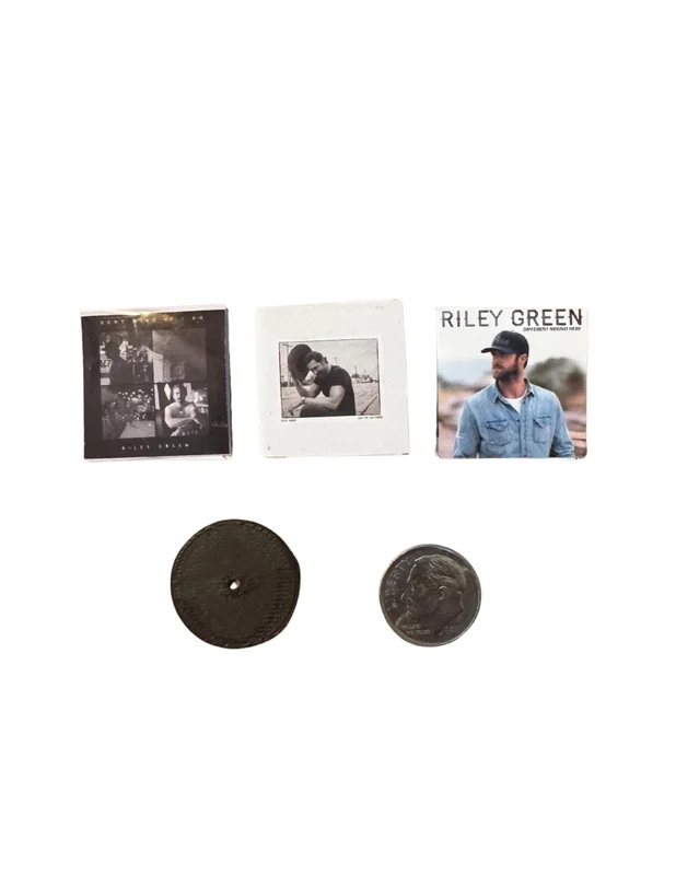 Riley Green Miniature Vinyl Album, 1:12 Scale Dollhouse Collectible