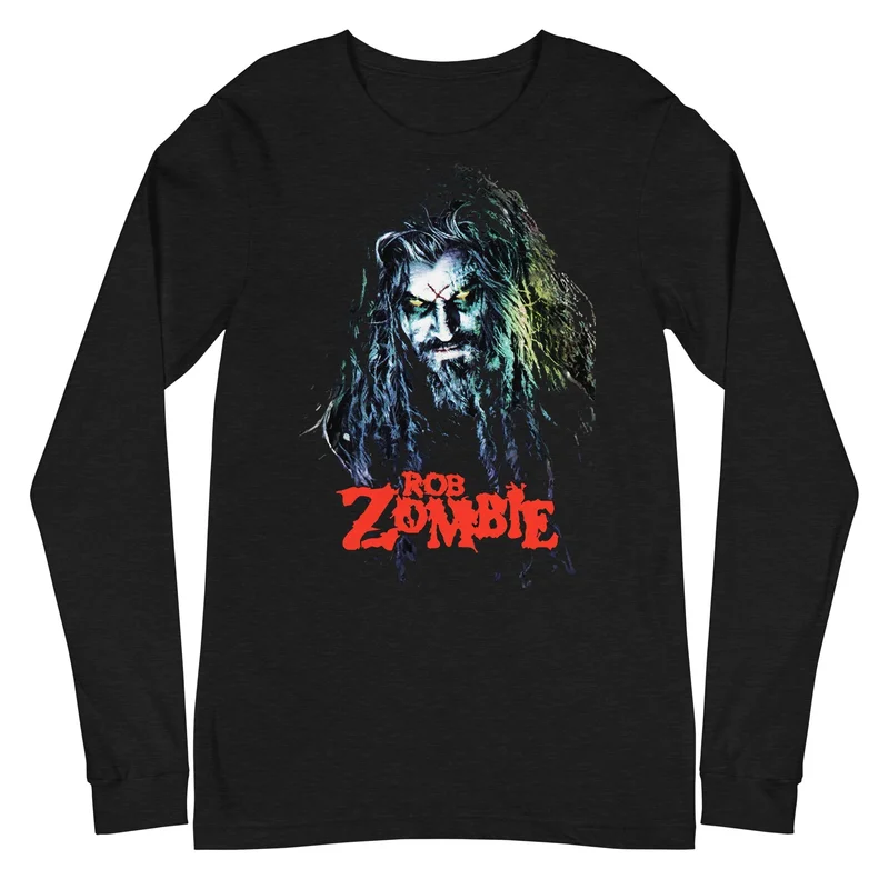 Rob Zombie - Classic Logo Long Sleeve T-Shirt Black