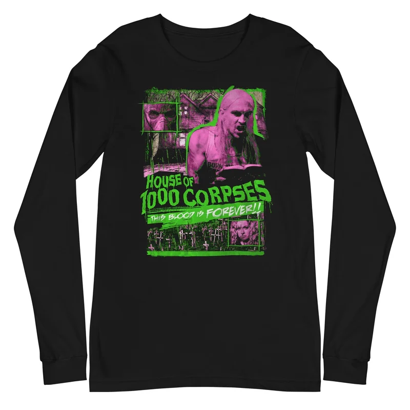Rob Zombie - House of 1000 Corpses Long Sleeve T-Shirt Black