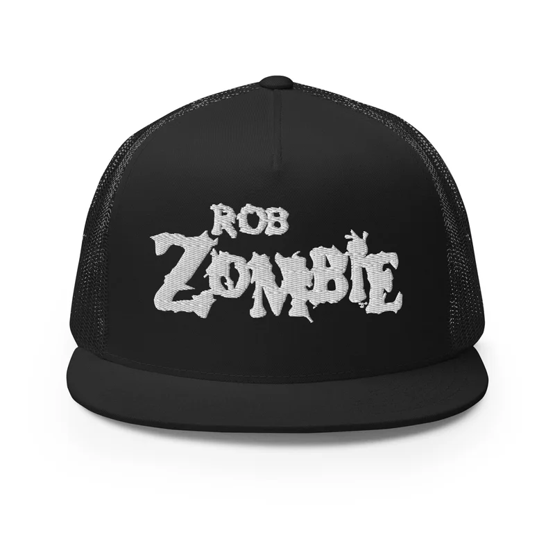 Rob Zombie - Logo Flat Brim Trucker Hat Black
