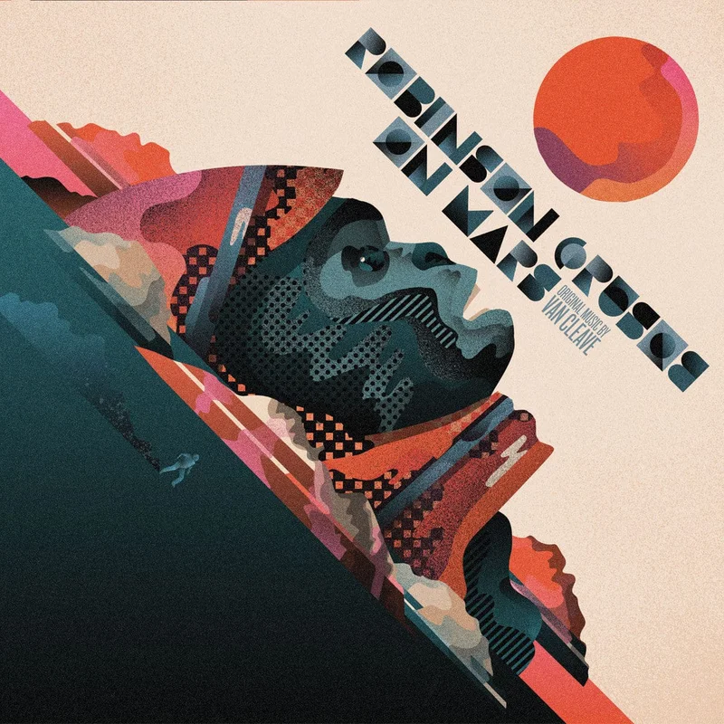 Robinson Crusoe On Mars Original Motion Picture Soundtrack 2XLP Translucent Red and Translucent Blue