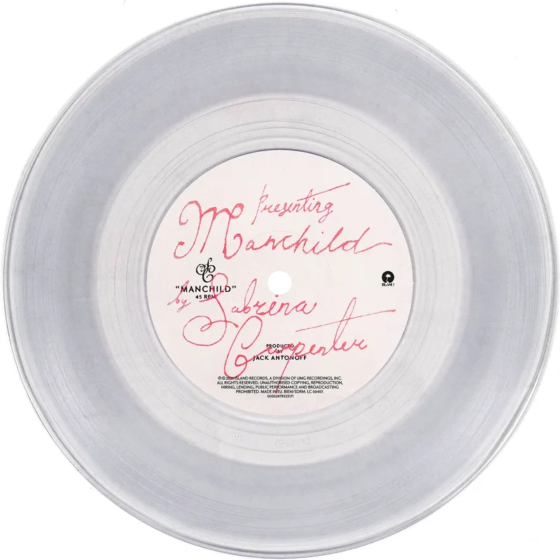 Sabrina Carpenter - Manchild [Indie, 7 Inch, Clear Vinyl]