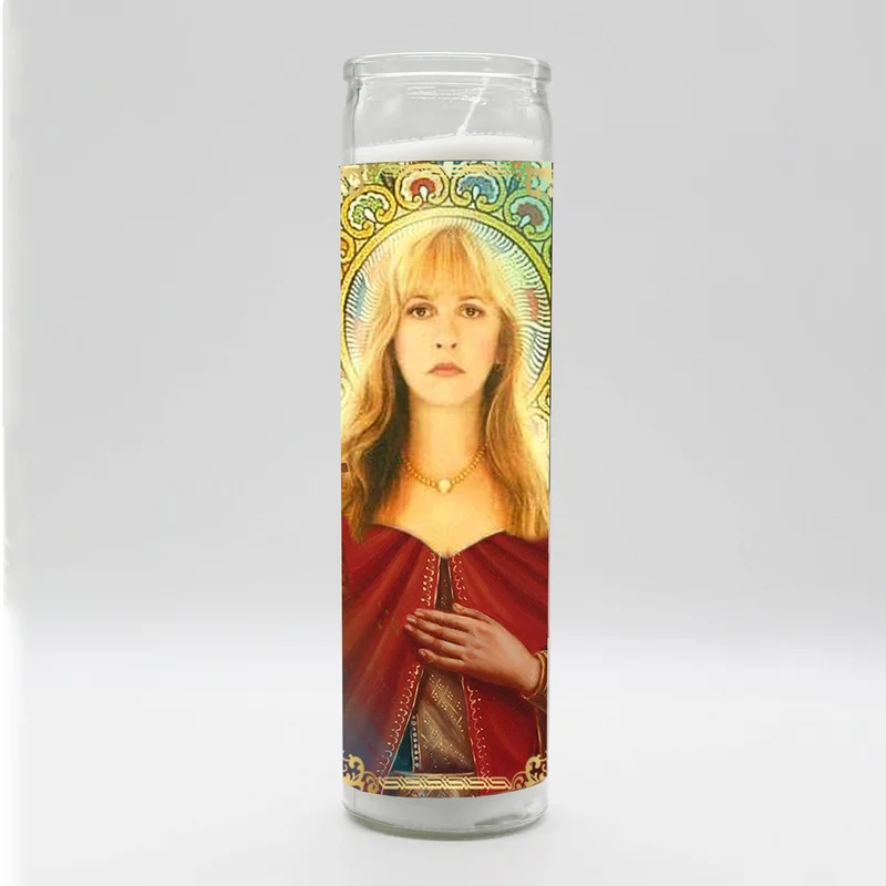 Saint Queen of Hippy Rock Candle