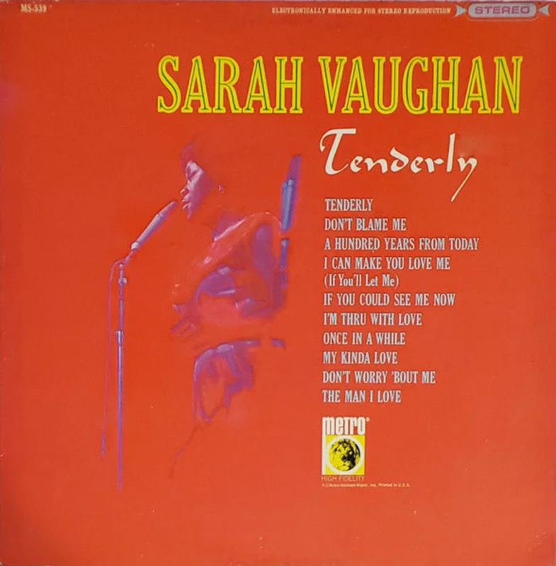 Sarah Vaughan-Tenderly LP Final Sale