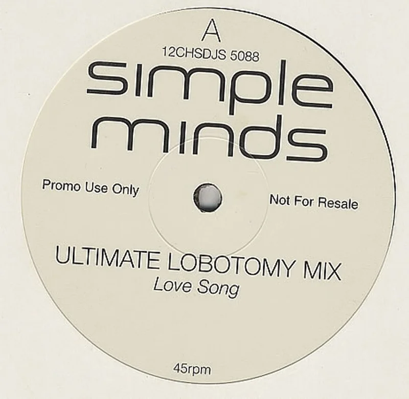 Simple Minds Love Song - Ultimate Lobotomy Mix UK Promo 12" vinyl