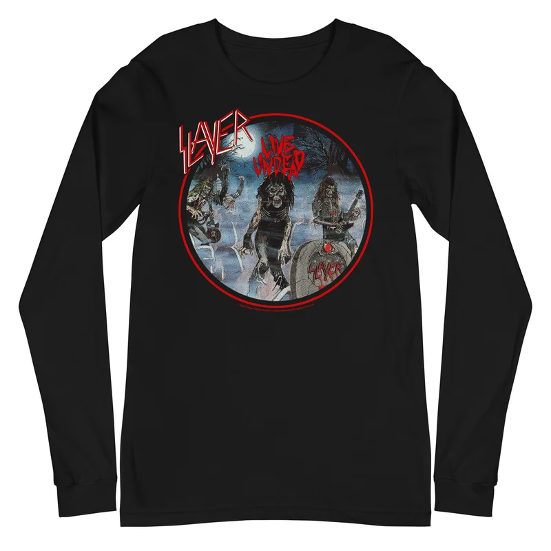 Slayer - Death Rock Long Sleeve T-Shirt Black