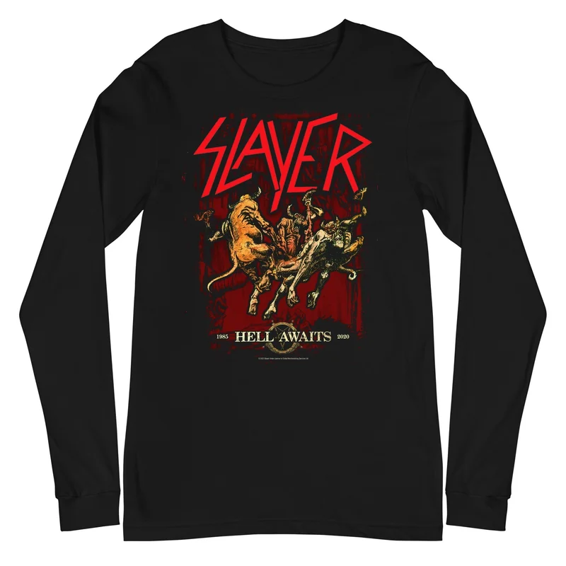 Slayer - Hell Awaits Long Sleeve T-Shirt Black
