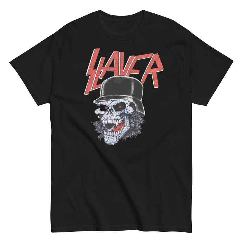 Slayer - Helmet Skull T-Shirt Black