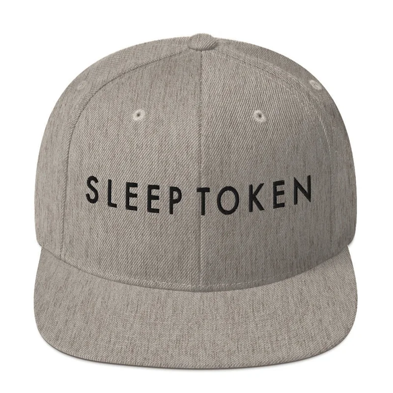 Sleep Token Logo Grey Snapback Hat Gray