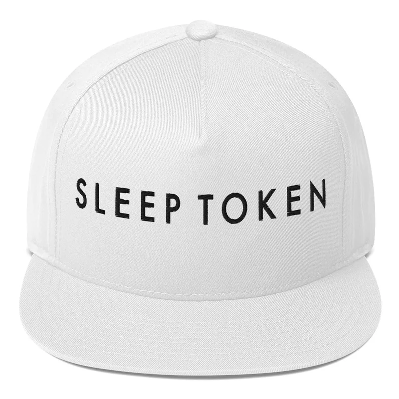 Sleep Token Logo White Snapback Hat White