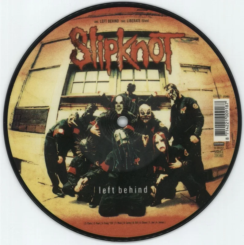 Slipknot Left Behind UK 7" picture disc