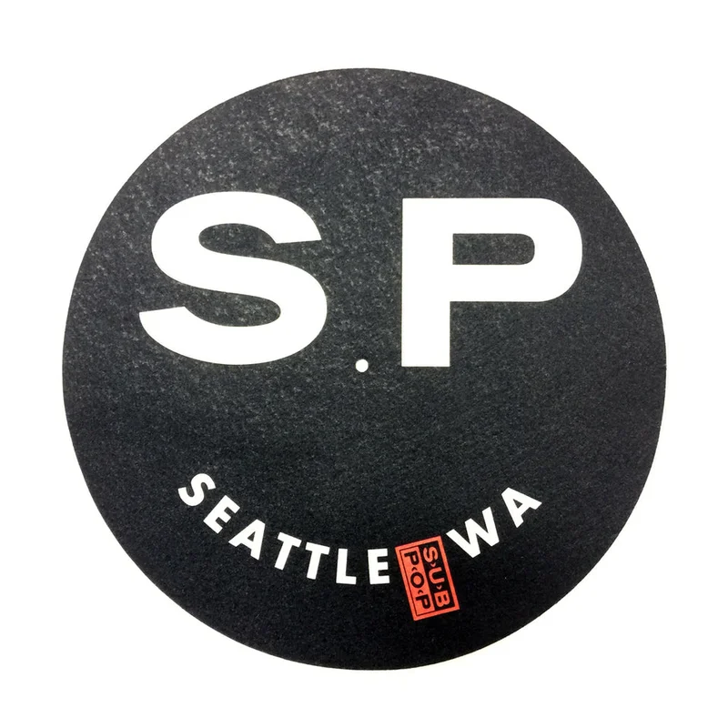 Slipmat Black, White w/ Red Logo