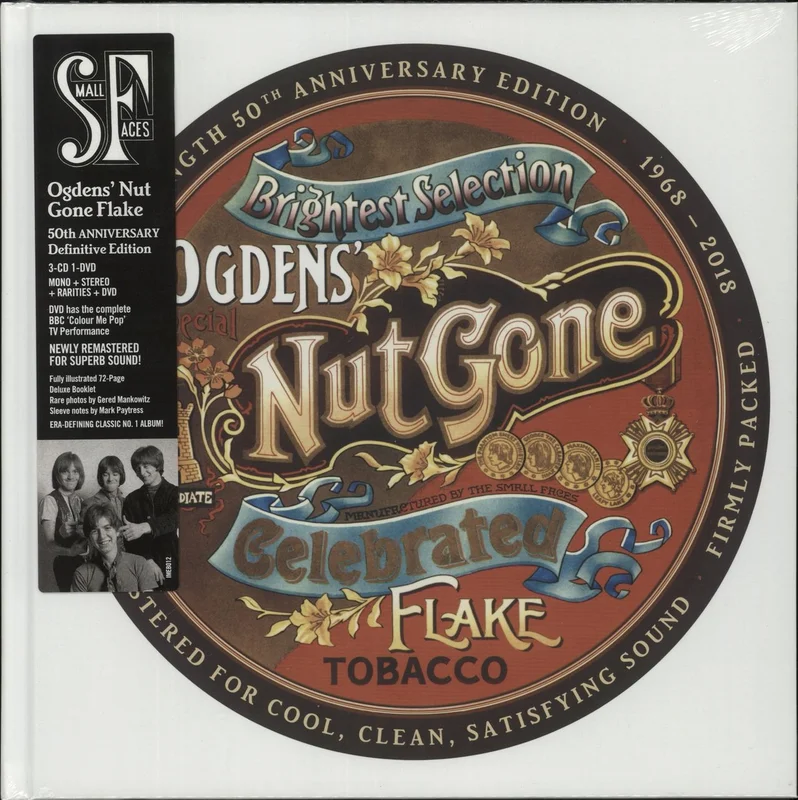 Small Faces Ogdens' Nut Gone Flake - 50th Anniversary Definitive Edition + Signed Print - Sealed UK 3-disc CD/DVD Set