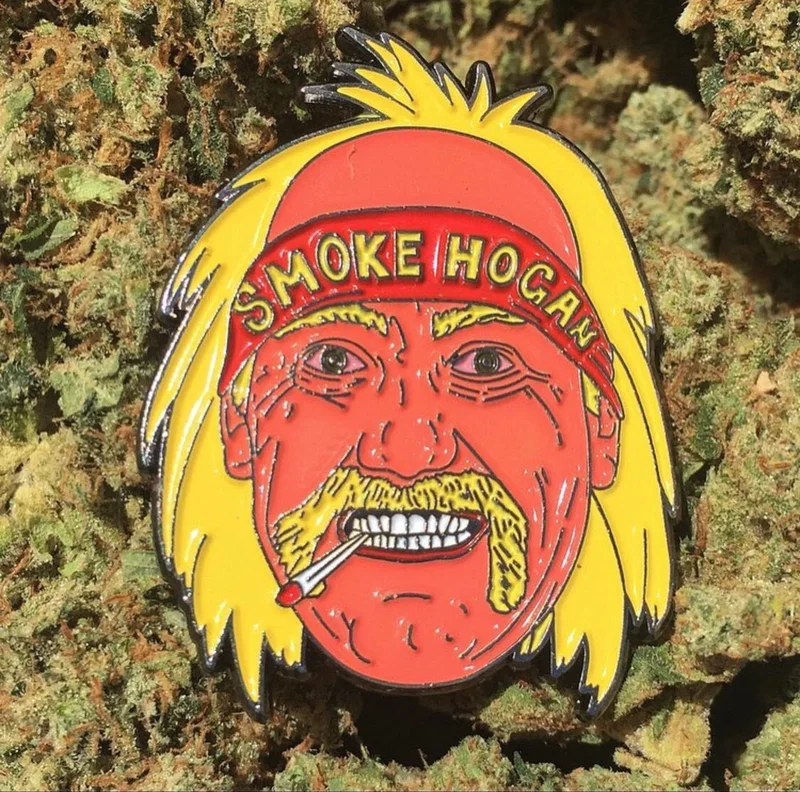 Smoke Hogan Enamel Pin