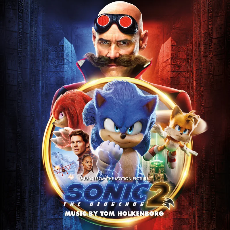 Sonic The Hedgehog 2 - Music From The Motion Picture 2xLP Sonic/Robotnik & Knuckles/Tails Split Vinyl