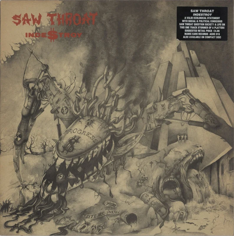 Sore Throat (Rock) Inde$troy UK Vinyl LP