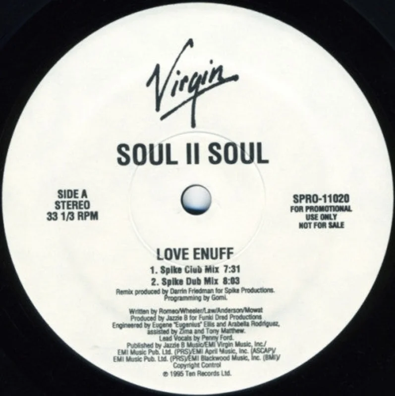 Soul II Soul-Love Enuff 12" Single