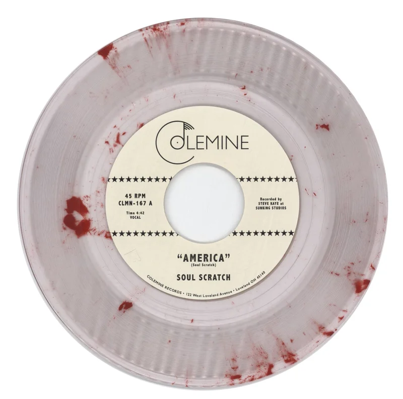 Soul Scratch America - Clear W/ Red Splatter Vinyl US 7" vinyl