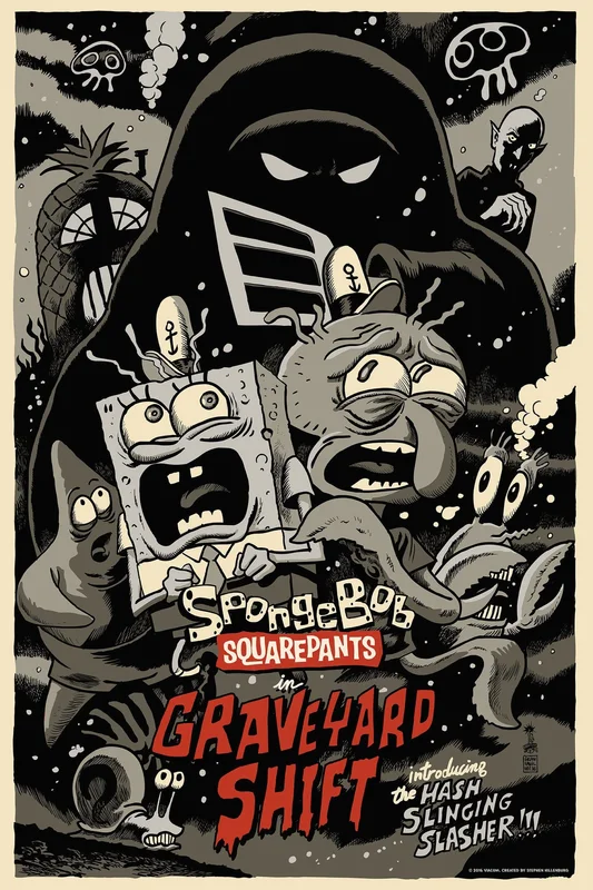 SpongeBob SquarePants in "Graveyard Shift" (Variant)