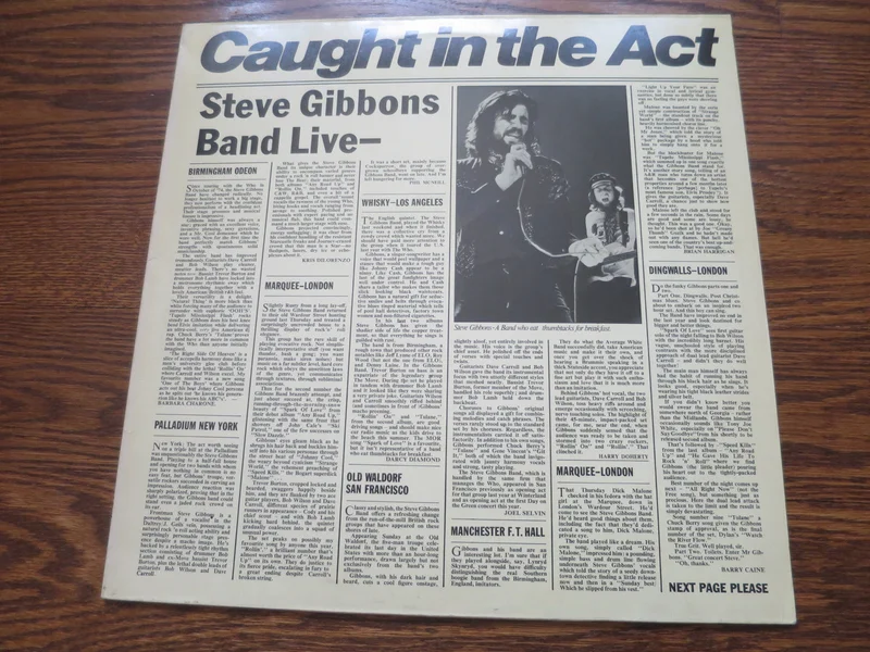 Steve Gibbons Band - Live - Caught In The Act