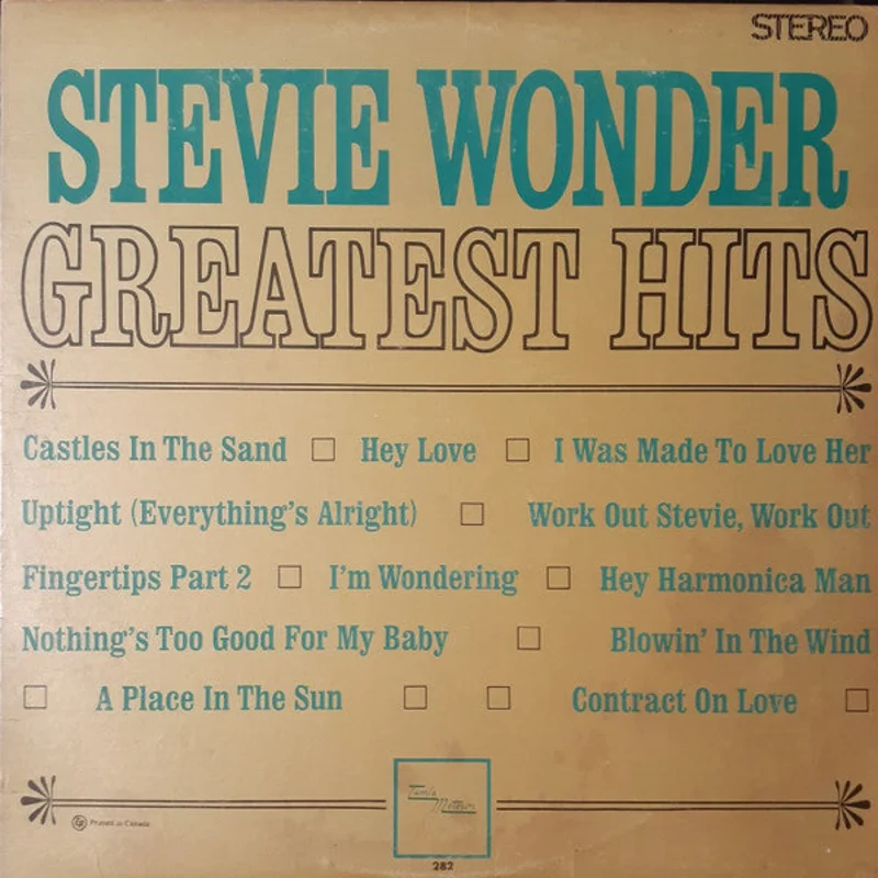 Stevie Wonder-Greatest Hits LP Final Sale