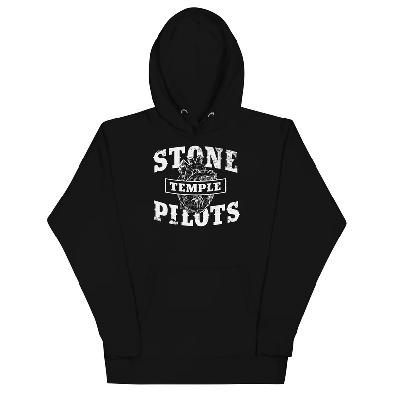 Stone Temple Pilots - Heart Logo Hoodie Black