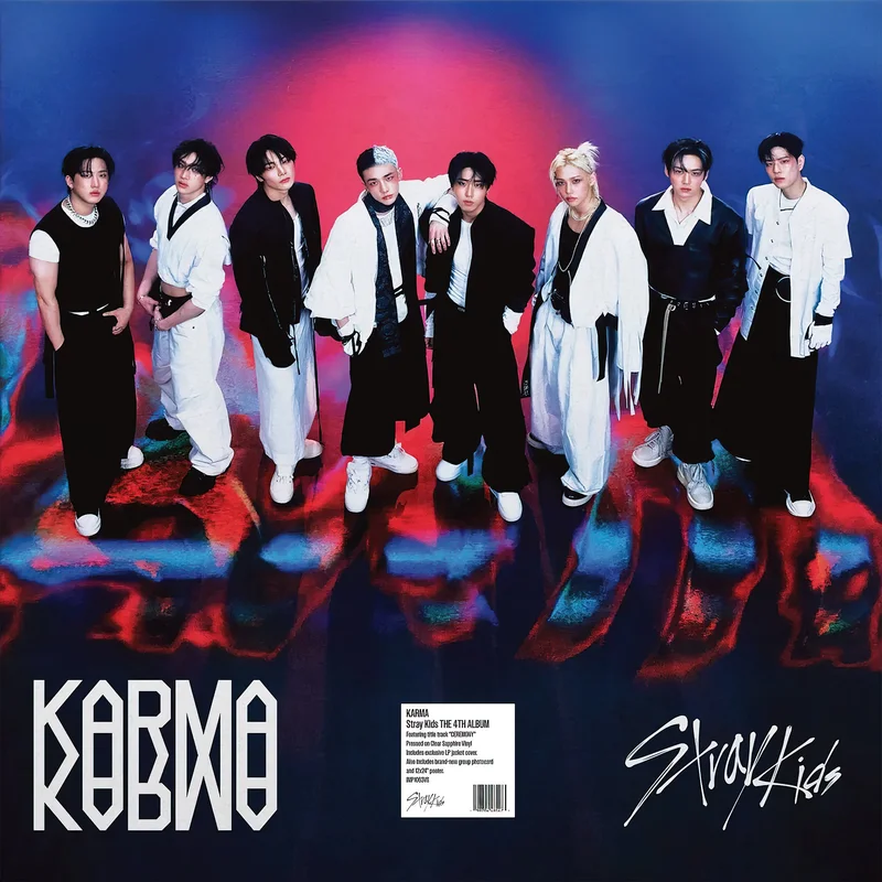 Stray Kids - KARMA [Clear Sapphire Blue Vinyl, Poster]