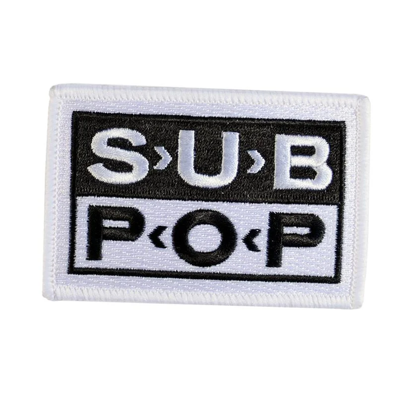 Sub Pop Logo Patch White