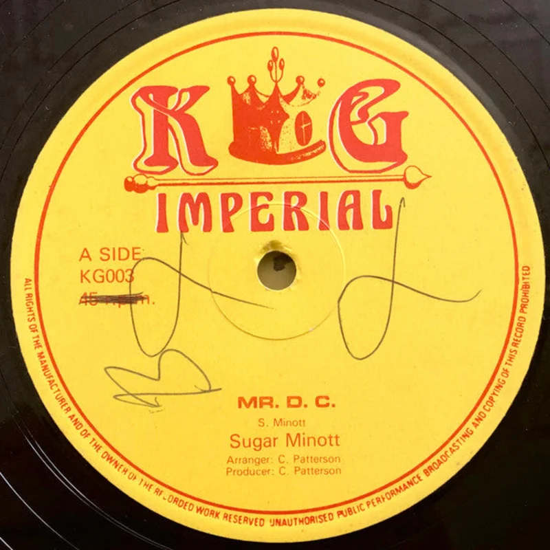 Sugar Minott-Mr. D. C. 12" Single
