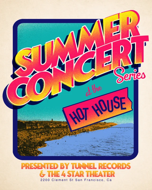 Summer Concert Series Poster Designed by TMVC Black