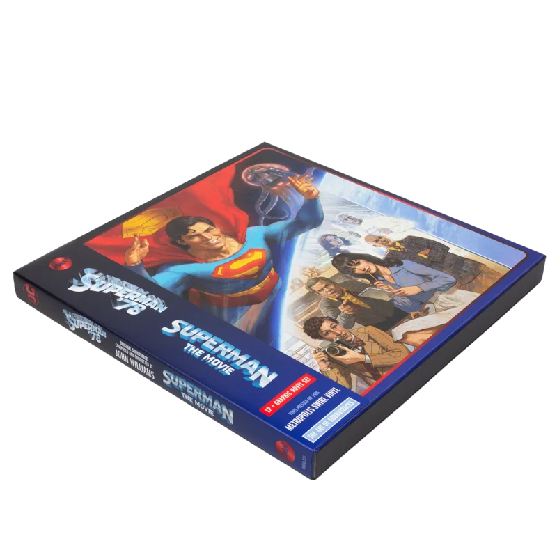 Superman: The Movie 2XLP & Graphic Novel Box Set NYCC Exclusive Superman Stripe Vinyl