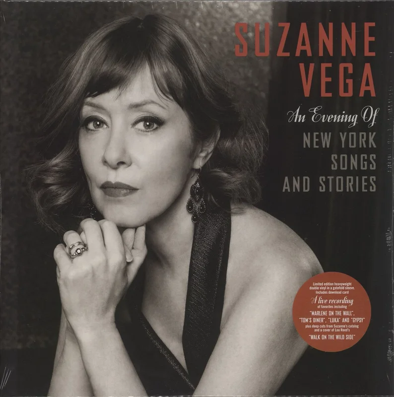 Suzanne Vega An Evening of New York Songs and Stories - Signed Setlist + CD - Sealed UK 2-LP vinyl set