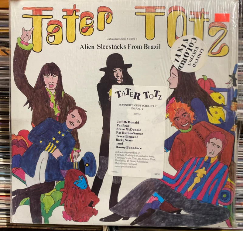 Tater Totz - Alien Sleestacks From Brazil (Unfinished Music Volume 3) Limited edition White Vinyl with hype sticker. (Canada)