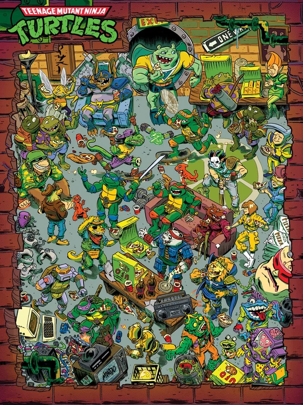Teenage Mutant Ninja Turtles "Pizza Party" Poster