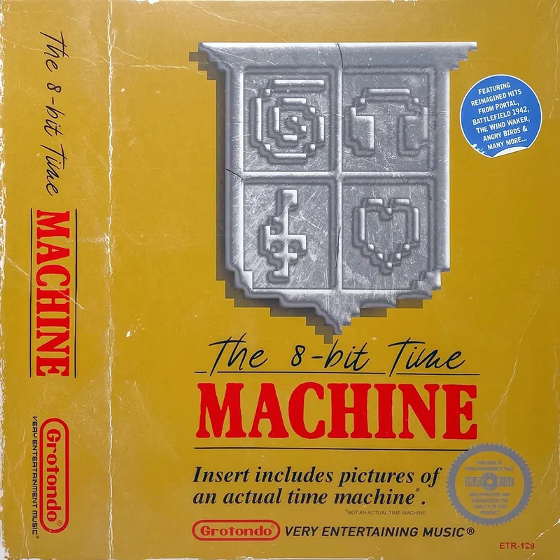 The 8-Bit Time Machine LP Mondo Exclusive Gold & Silver Split Vinyl