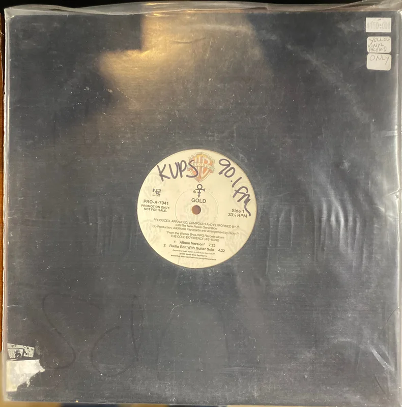 The artist formerly known as Prince "Gold" Yellow Vinyl Promo