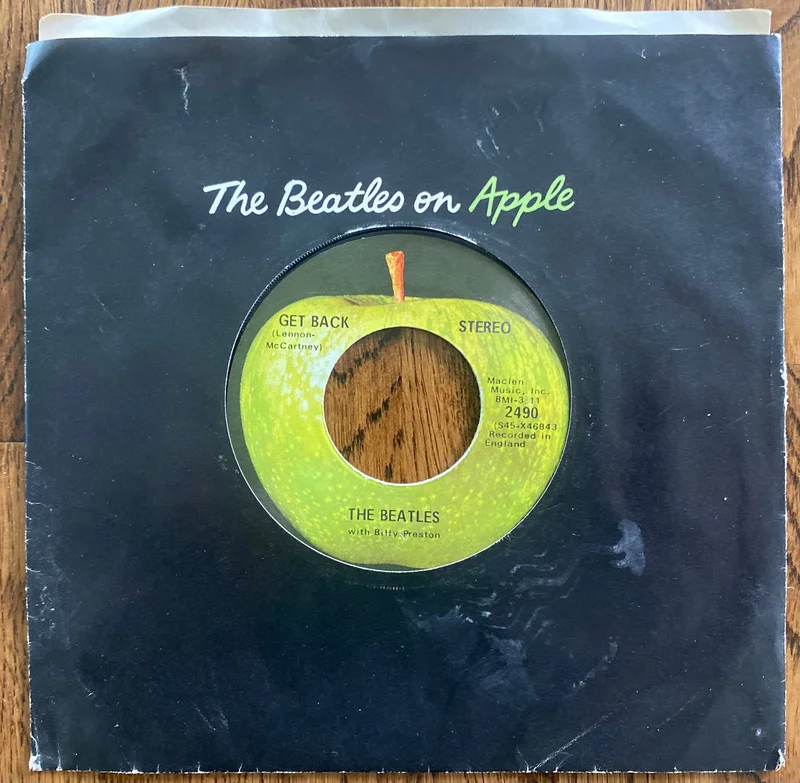The Beatles 45 RPM "Get Back/Don't let me down"