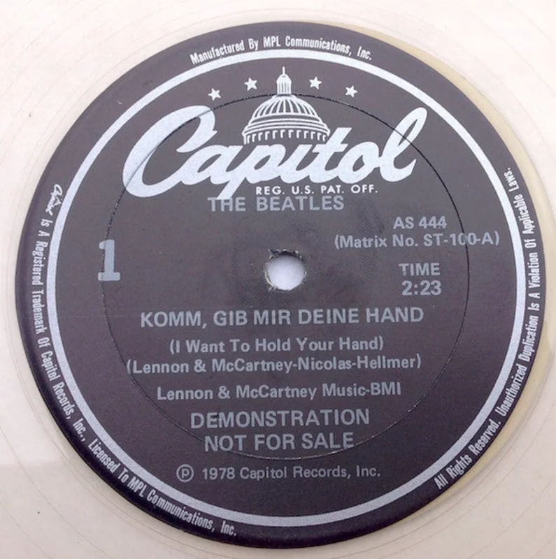 The Beatles-Komm Gib Mir Deine Hand 12" Single