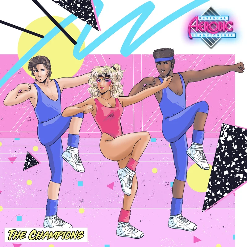 The Champions A.K.A. National Aerobic Championship 7-inch Hot Pink and Clear Split Vinyl