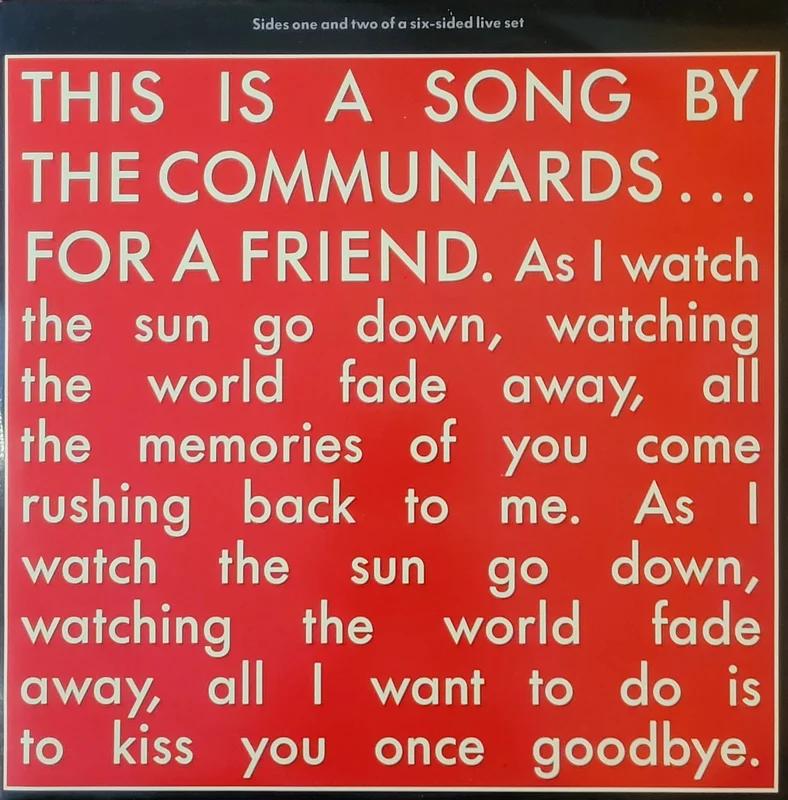 The Communards - For A Friend 12" Single
