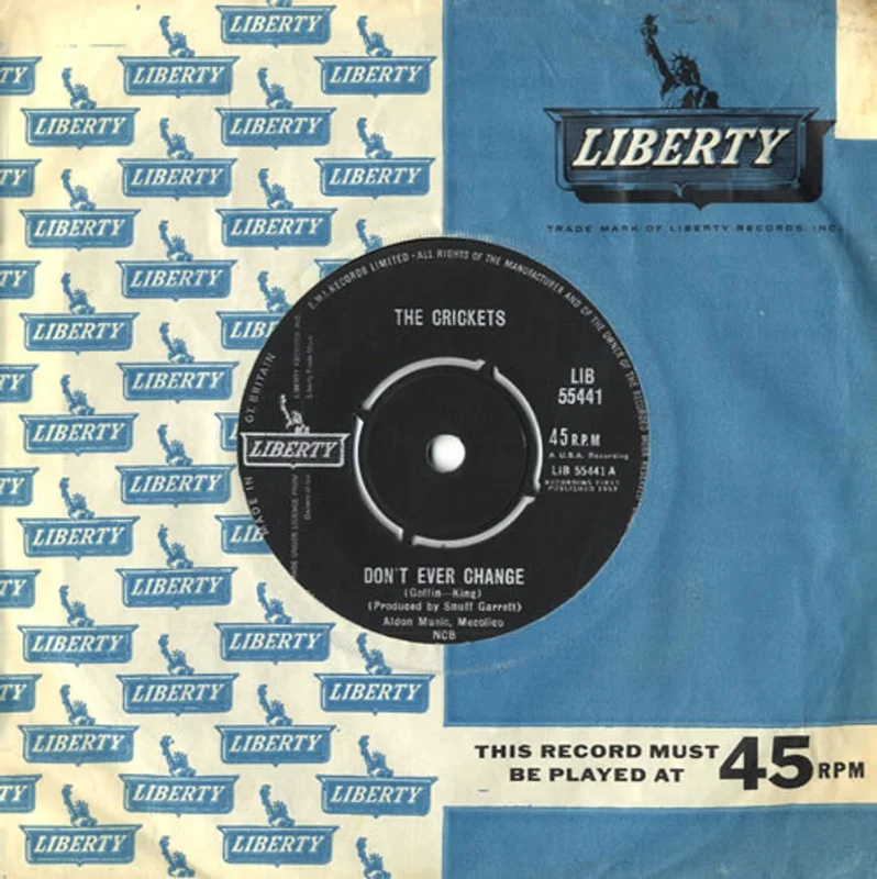 The Crickets Don't Ever Change UK 7" vinyl