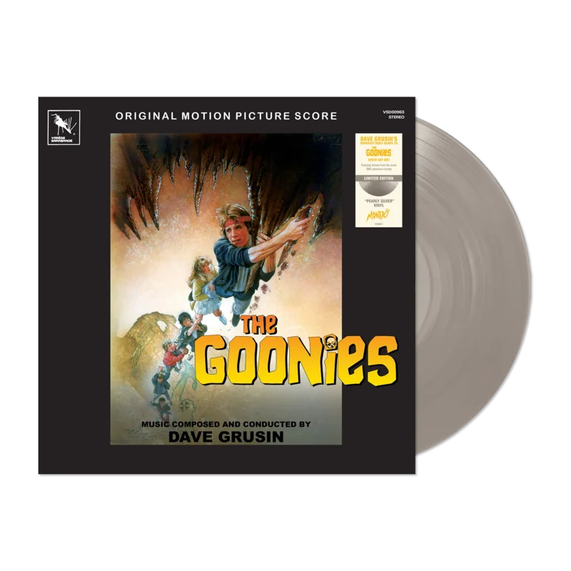The Goonies - Original Motion Picture Soundtrack (40th Anniversary Edition) LP Mondo Exclusive Pearly Silver
