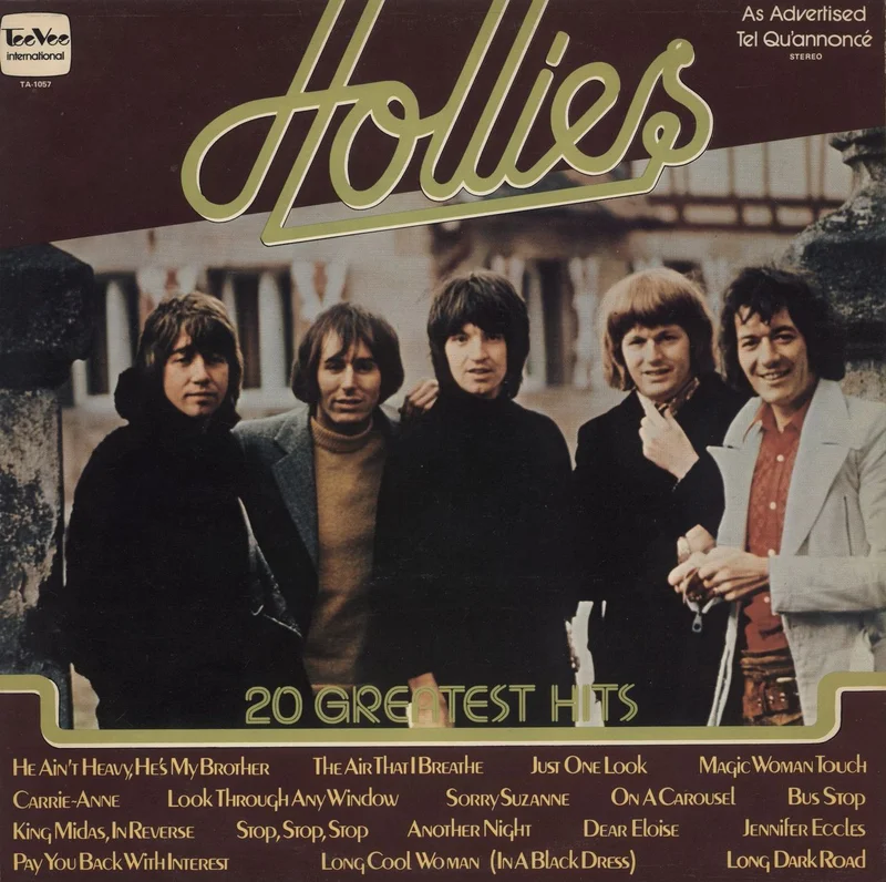 The Hollies 20 Greatest Hits Canadian Vinyl LP