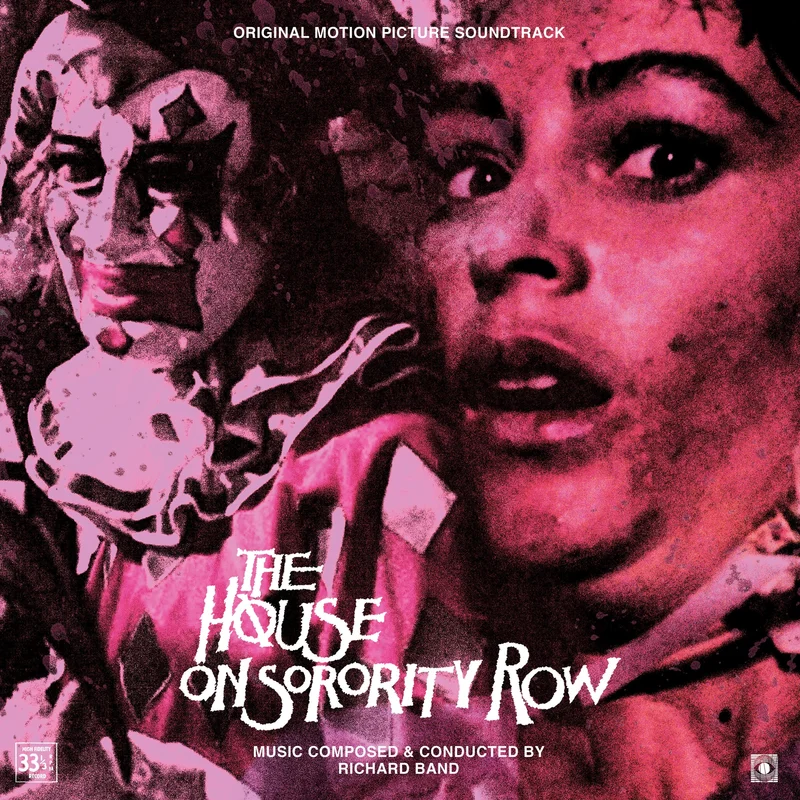 The House on Sorority Row - Original Motion Picture Soundtrack LP Baby Pink and Neon Green Half-n-Half with Blood Red Splatter Vinyl