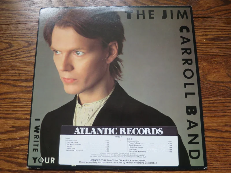 The Jim Carroll Band - I Write Your Name