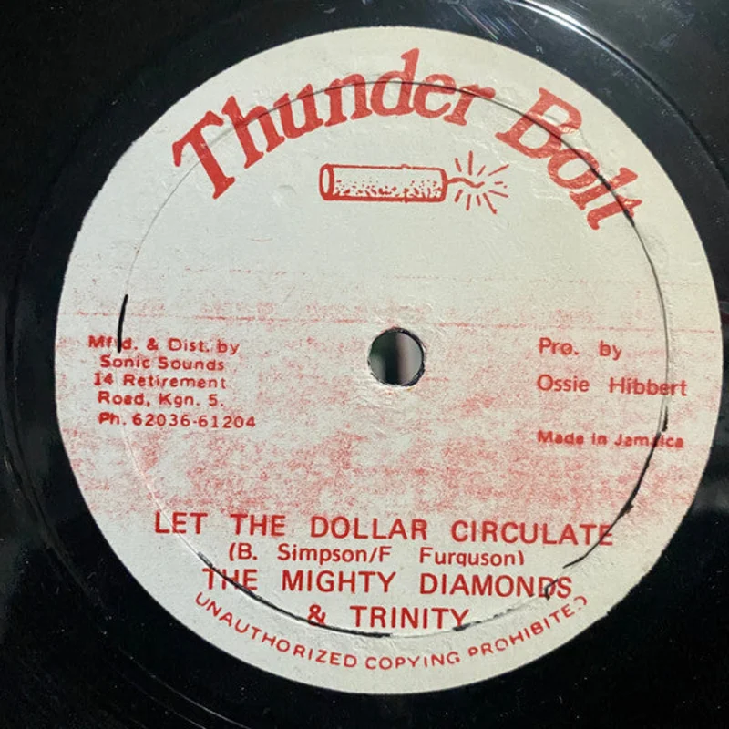 The Mighty Diamonds-Let The Dollar Circulate / Dollar Racket Version 12" Single
