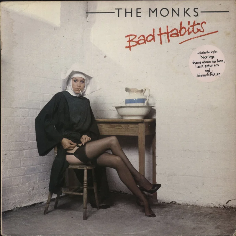 The Monks Bad Habits - VG Sleeve UK Vinyl LP