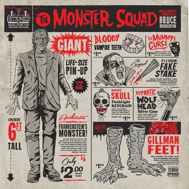The Monster Squad Original Motion Picture Soundtrack 2XLP MondoCon Red